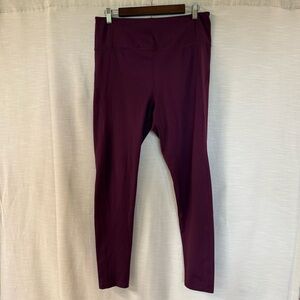 Girlfriend Collective Burgundy Leggings